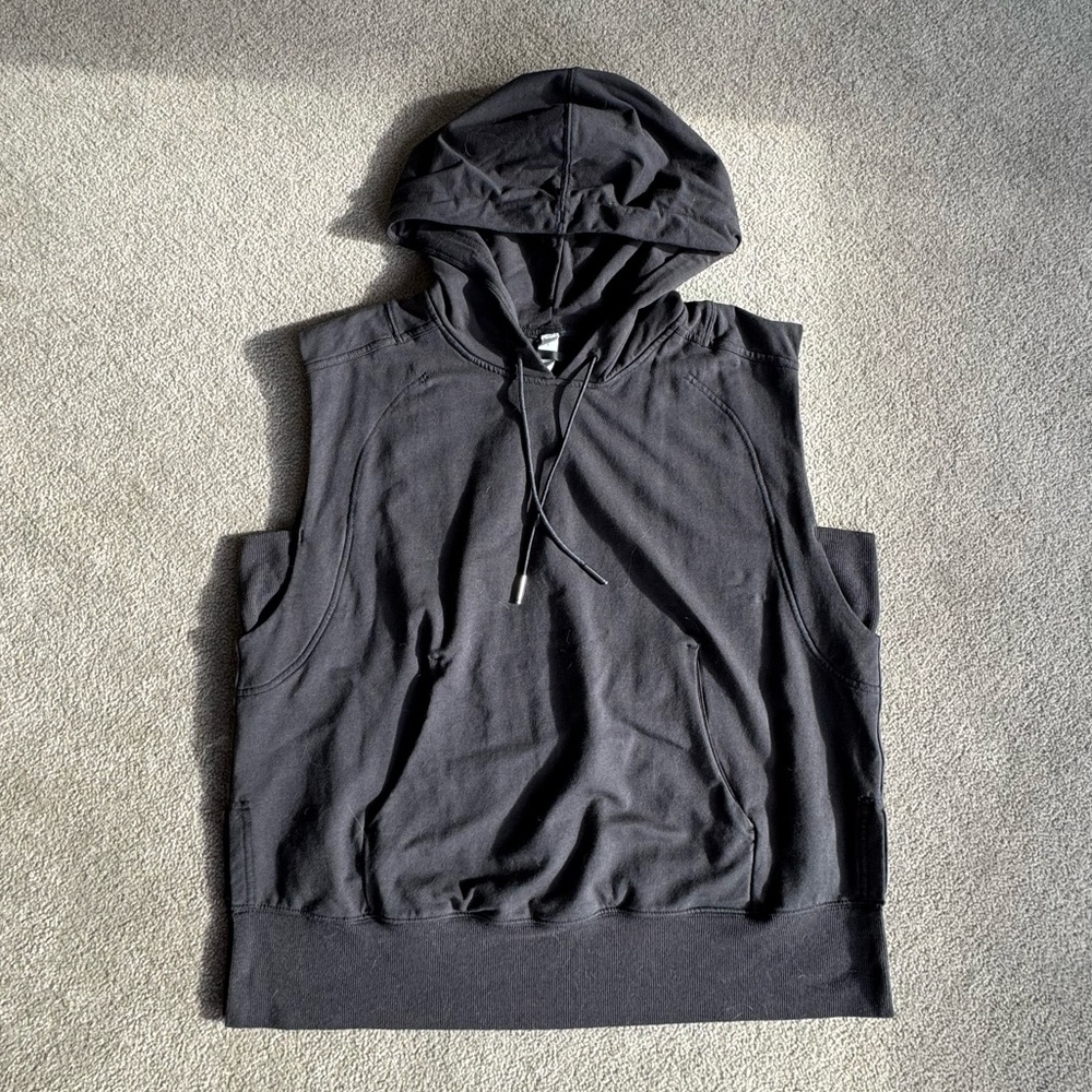 lululemon athletica Black Sleeveless Pullover Hoodie